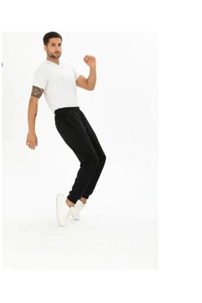 شلوار کرمگن مشکی مردانه سایز بزرگ JustBS - کد 817894538