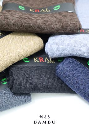 جوراب مشکی مردانه بامبو KRAL SOCKS - کد 759032150