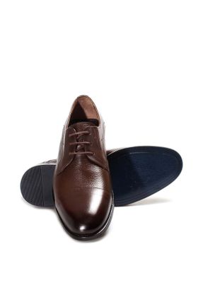 کفش کلاسیک قهوه ای مردانه چرم طبیعی پاشنه کوتاه ( 4 - 1 cm ) پاشنه نازک کد 784462142