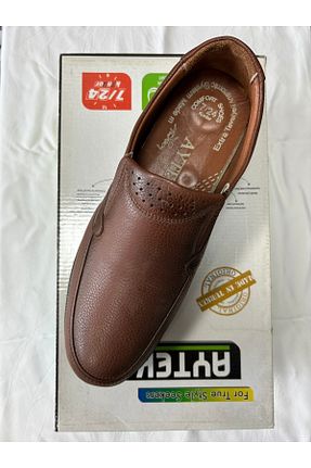 کفش کژوال قهوه ای زنانه چرم خالص TELEPATİ MEDİKAL - کد 817920259