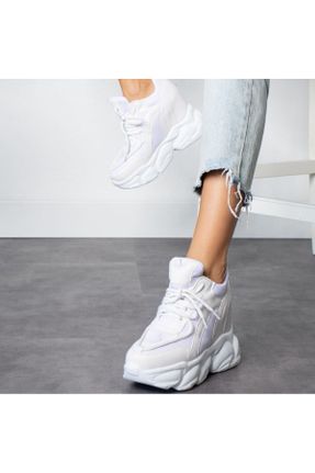 کفش پاشنه بلند پر سفید زنانه پاشنه متوسط ( 5 - 9 cm ) چرم مصنوعی پاشنه پر کد 817538115