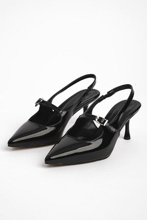 کفش پاشنه بلند کلاسیک مشکی زنانه پارچه LAL SHOES & BAGS - کد 817502221