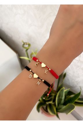 دستبند جواهر مشکی زنانه روکش طلا کد 817530763