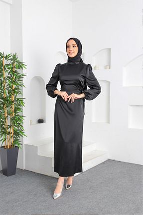 لباس حجاب مشکی زنانه Kalem Tesettür Diyarı - کد 817561560