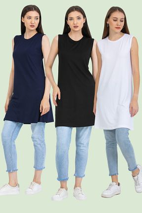 تونیک حجاب مشکی زنانه پنبه ای 38 OtuzSekiz - کد 776088627