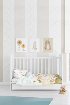 ست روتختی کودک و نوزاد سفید ساتن پنبه Casadora Baby - کد 795605334