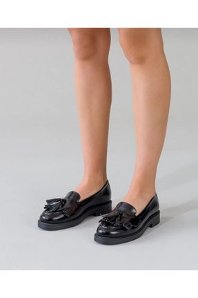 کفش کلاسیک مشکی زنانه چرم طبیعی پاشنه کوتاه ( 4 - 1 cm ) پاشنه ساده کد 817782785