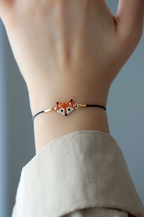 دستبند جواهر رنگی بچه گانه منجق Kübüşün Atölyesi - کد 817905346