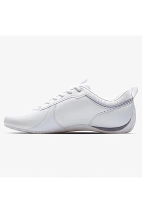 کفش اسنیکر سفید مردانه بند دار چرم مصنوعی کد 364805924