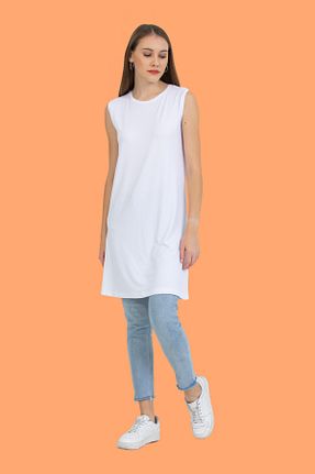 تونیک سفید زنانه بافت IRK - کد 775832742