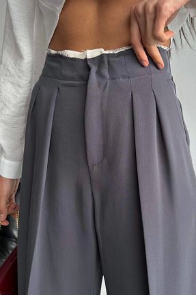شلوار طوسی زنانه پنبه پلی استر Eka - کد 817635697