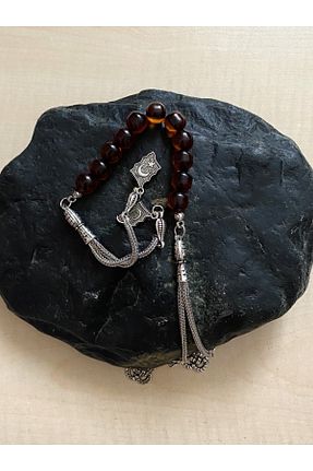 تسبیح قهوه ای کهربا SANAT TACİRİ - کد 817864819