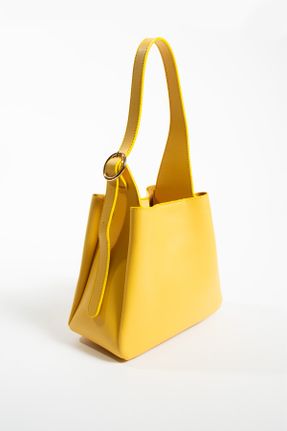 کیف دوشی زرد زنانه چرم مصنوعی کد 817865032