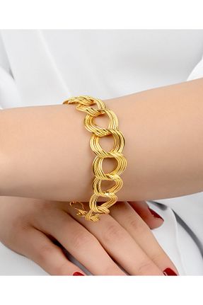 دستبند طلا طلائی زنانه 22 عیار kuyumcu nurettin - کد 742275862