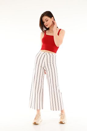 شلوار جین سفید زنانه پاچه گشاد Darkly Jeans - کد 104830579