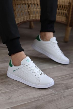 کفش پیاده روی سفید مردانه میکروفیبر MP - کد 113063658