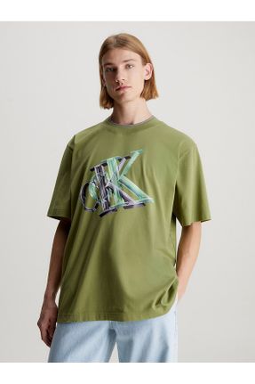 تی شرت سبز مردانه رگولار کد 814216723