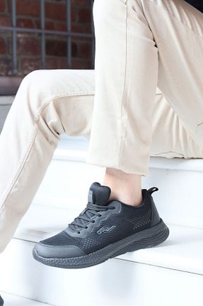 کفش اسنیکر مشکی مردانه بند دار Jump - کد 317822582