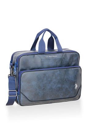 کیف لپ تاپ و مدارک سرمه ای زنانه چرم مصنوعی U.S. Polo Assn. - کد 818163139