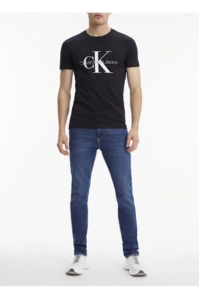 تیشرت مشکی مردانه اسلیم فیت Calvin Klein - کد 283366716