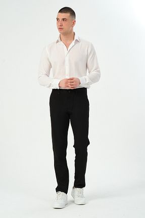 شلوار مشکی مردانه پارچه Wdax - کد 818299889