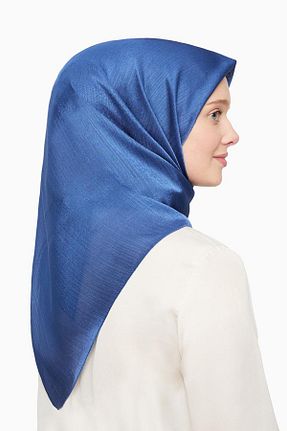 روسری آبی ساده Levidor - کد 749805015