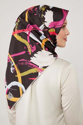 روسری قهوه ای ساده Levidor - کد 818435843
