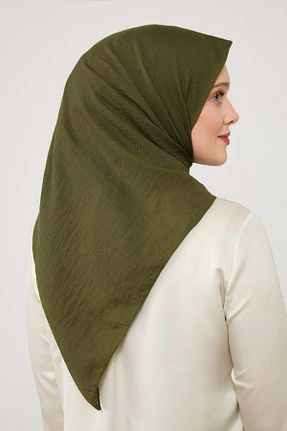 روسری خاکی پنبه ای Levidor - کد 818436169