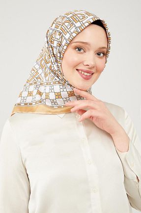 روسری طلائی 100 x 100 Levidor - کد 818435786
