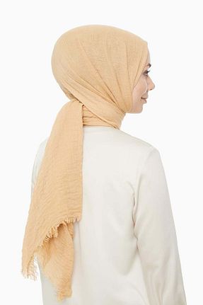 شال طلائی زنانه Kesik Elyaf Levidor - کد 316840785