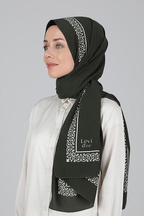 شال خاکی زنانه Medine İpeği Levidor - کد 127263308