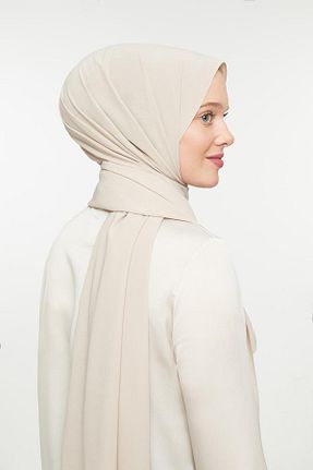شال بژ زنانه Medine İpeği Levidor - کد 733166590