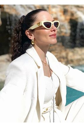 عینک آفتابی طوسی زنانه UV400 Bottega Veneta - کد 687958121