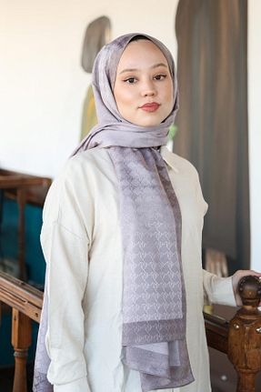 شال بنفش زنانه ویسکون Hint İpek - کد 801247989