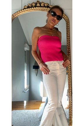 بلوز صورتی زنانه ساده LELU - کد 818492517