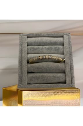 دستبند استیل طلائی زنانه فولاد ( استیل ) کد 818505381