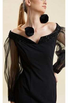 لباس مجلسی و فارغ التحصیلی مشکی زنانه مخلوط پلی استر VERDA - کد 817862626