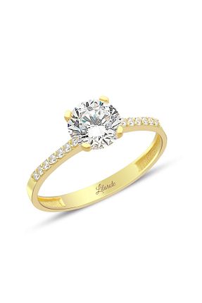 انگشتر طلا زرد زنانه 14 عیار Lilarote Pırlanta - کد 818078109