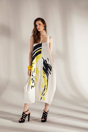 لباس سفید زنانه بافتنی KASHA - کد 818169766