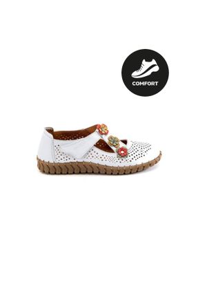 کفش کژوال سفید زنانه پاشنه کوتاه ( 4 - 1 cm ) پاشنه ساده کد 795034004