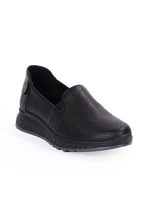 کفش کژوال مشکی زنانه چرم خالص Mammamia - کد 809545401