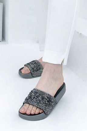 دمپائی طوسی زنانه پاشنه تخت Pienn - کد 818235665