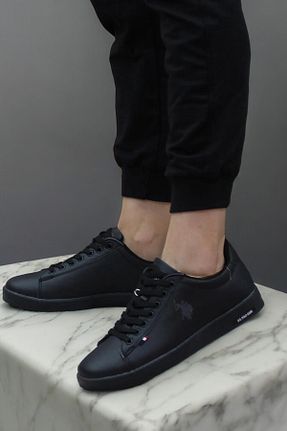 کفش اسنیکر مشکی زنانه بند دار U.S. Polo Assn. - کد 818385600