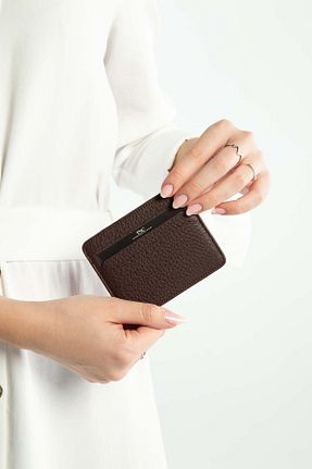 جا کارتی قهوه ای زنانه سایز متوسط Tamer Tanca - کد 818388941