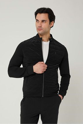 کاپشن مشکی مردانه اسلیم فیت COONLESS - کد 818459688