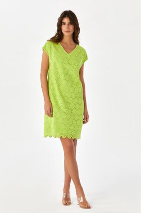 لباس سبز زنانه بافتنی رگولار کد 818463852
