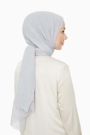 شال طوسی زنانه Kesik Elyaf Levidor - کد 316840655