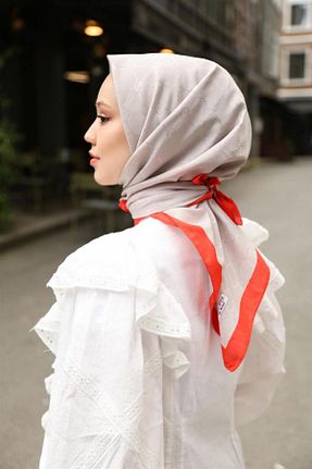 روسری رنگی پلی استر Hint İpek - کد 801110006