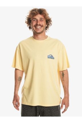 تی شرت زرد مردانه رگولار یقه گرد تکی پوشاک ورزشی کد 818495379