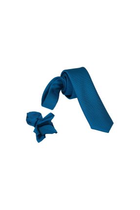 کراوات آبی زنانه ویسکون - پلی استر İnce کد 818105102